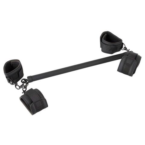 Belka rozporowa BDSM 40 cm z regulowanymi mankietami na rzep