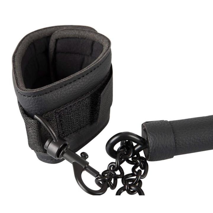Belka rozporowa BDSM 40 cm z regulowanymi mankietami na rzep