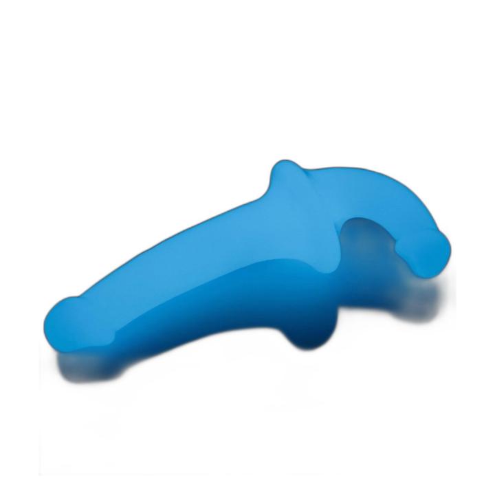 Świecące podwójne dildo bez pasów 26,7 cm | Strapless strap-on bez wibracji