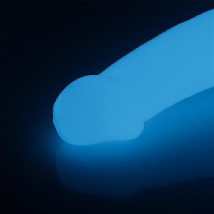 Świecące podwójne dildo bez pasów 26,7 cm | Strapless strap-on bez wibracji