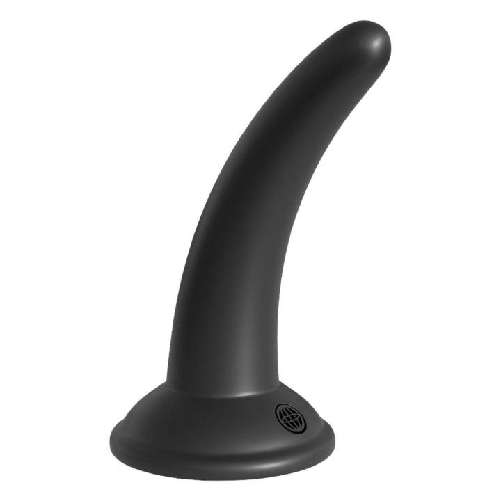 Strap-on bez wibracji czarny – regulowana uprząż i smukłe dildo