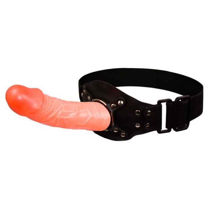 Strap on na udo cielisty bez wibracji – realistyczne dildo | Loris.pl