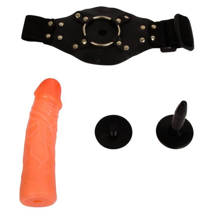 Strap on na udo cielisty bez wibracji – realistyczne dildo