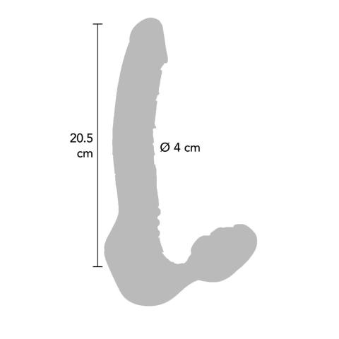 Strapless strap-on bez uprzęży fioletowy - proteza bez pasków