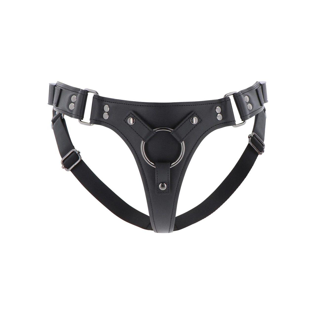 Mocowanie Strap-On Regulowane 80–120 cm | 3 Pierścienie | Skóra PU