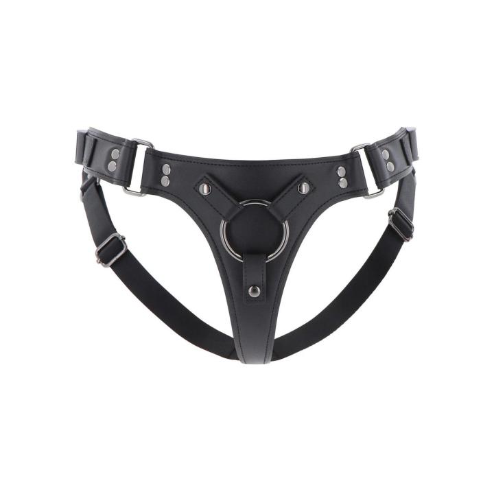Mocowanie Strap-On Regulowane 80–120 cm | 3 Pierścienie | Skóra PU