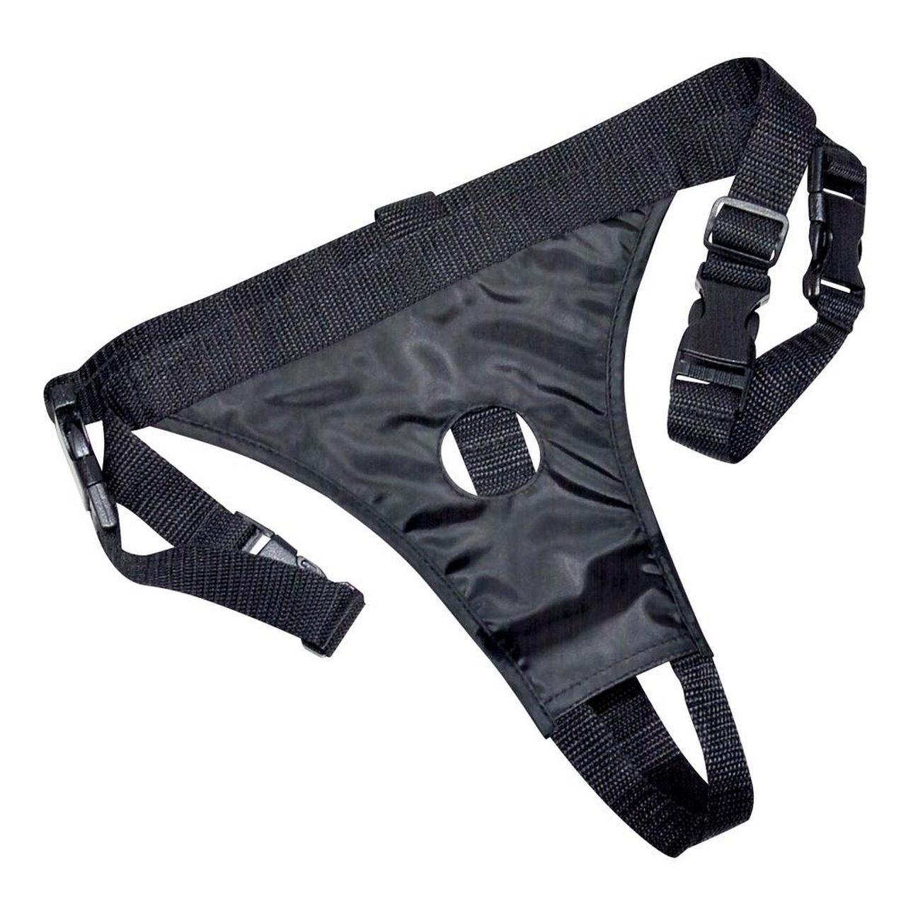 Podwójny strap-on bez wibracji cielisty – dildo 19 cm i 13 cm | Loris.pl