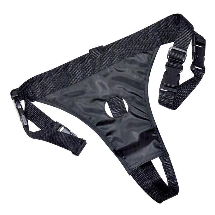 Podwójny strap-on bez wibracji cielisty – dildo 19 cm i 13 cm