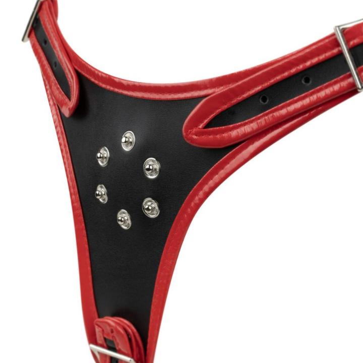 Uprząż strap-on na 3 dildo – regulowana, stabilna