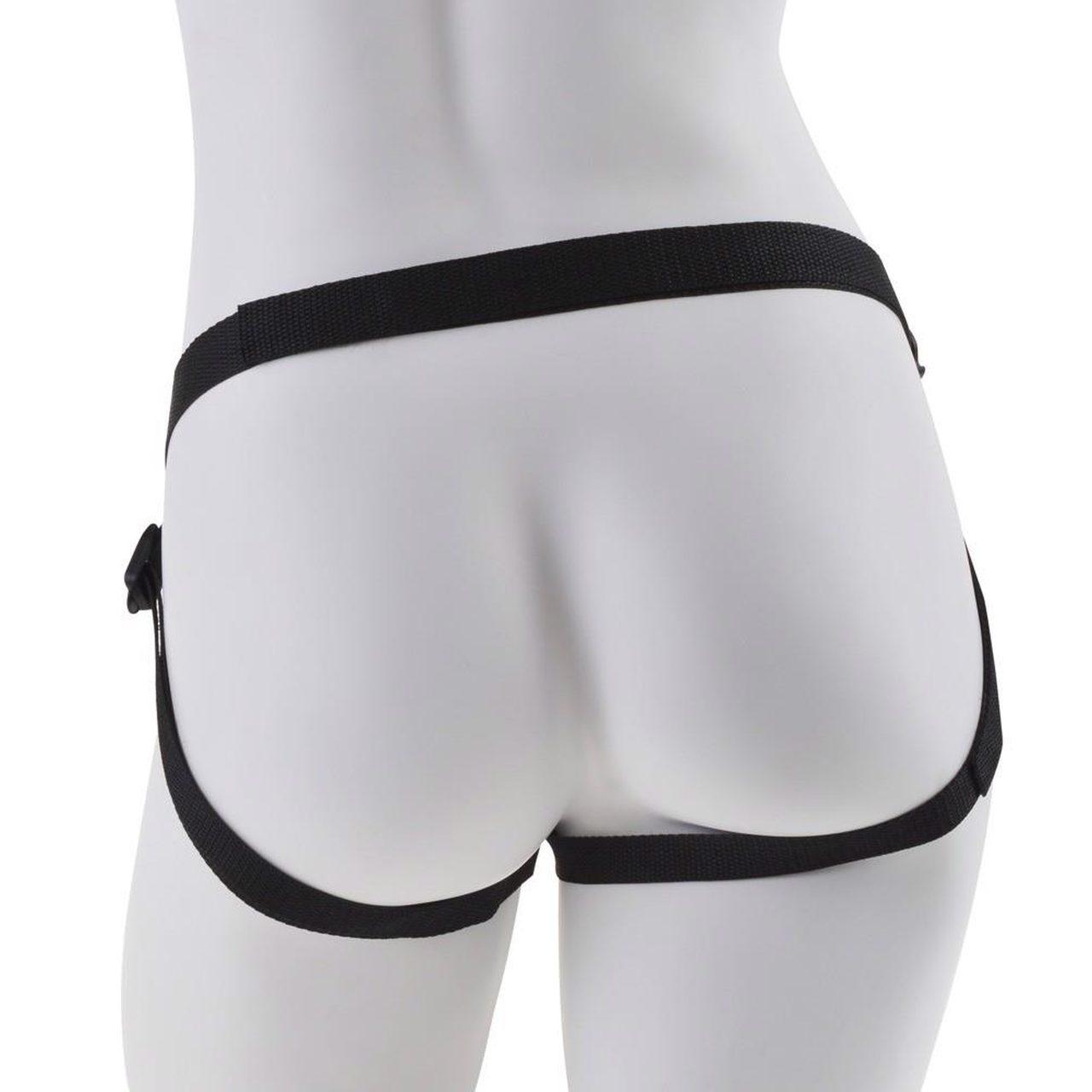 Regulowany strap-on z wyjmowanym dildo 19 cm i przyssawką | Loris.pl