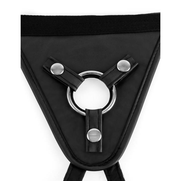 Regulowana uprząż strap-on z pierścieniami | Stabilne mocowanie