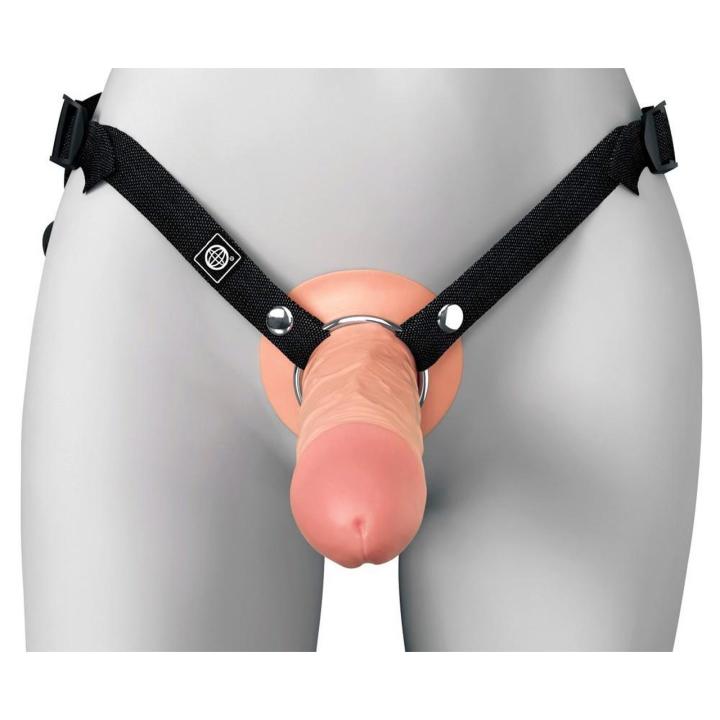 Pusty strap-on 21,6 cm z regulowaną uprzężą