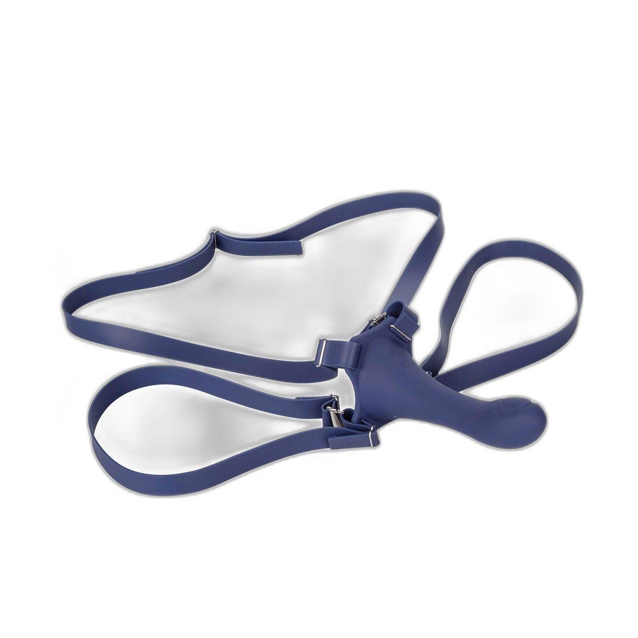 Dildo do harnessu z wibracjami i pulsacją thumper | Wodoodporne | Loris.pl