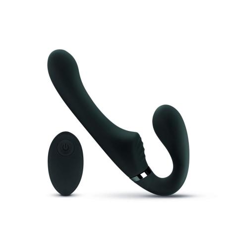 Samonośne dildo strap-on z wibracjami i pilotem 22 cm