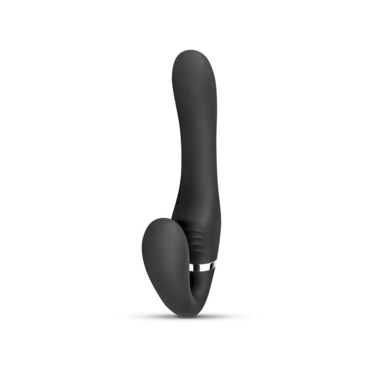 Samonośne dildo strap-on z wibracjami i pilotem 22 cm