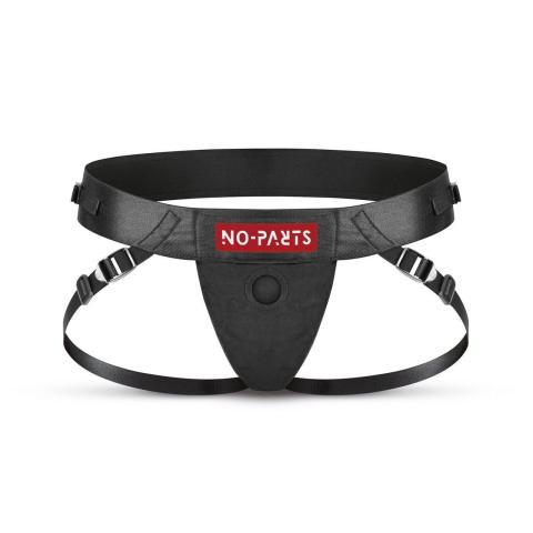 Regulowana uprząż strap-on z o-ringiem 3–6 cm czarna