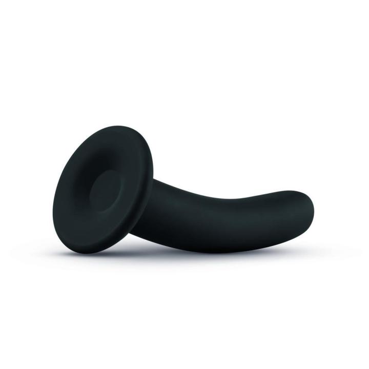 Czarne dildo do straponu 13,5 cm z przyssawką | Silikon