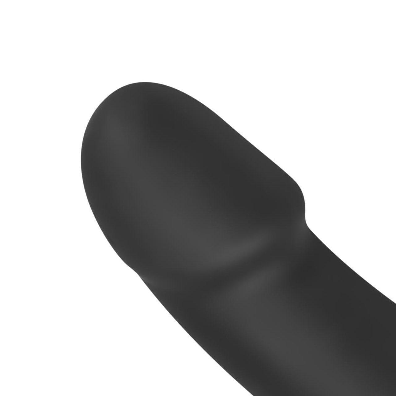 Samonośne dildo strap-on bez uprzęży 22 cm czarne | silikon | Loris.pl
