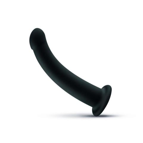 Czarne dildo do strapona z przyssawką 19,5 cm | Silikon