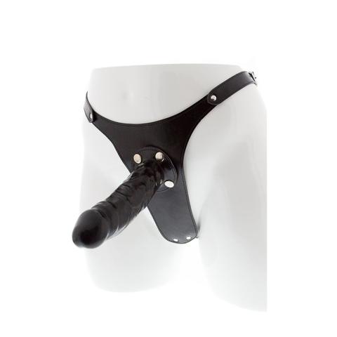 Regulowane szelki strap on z dildo 16,5 cm