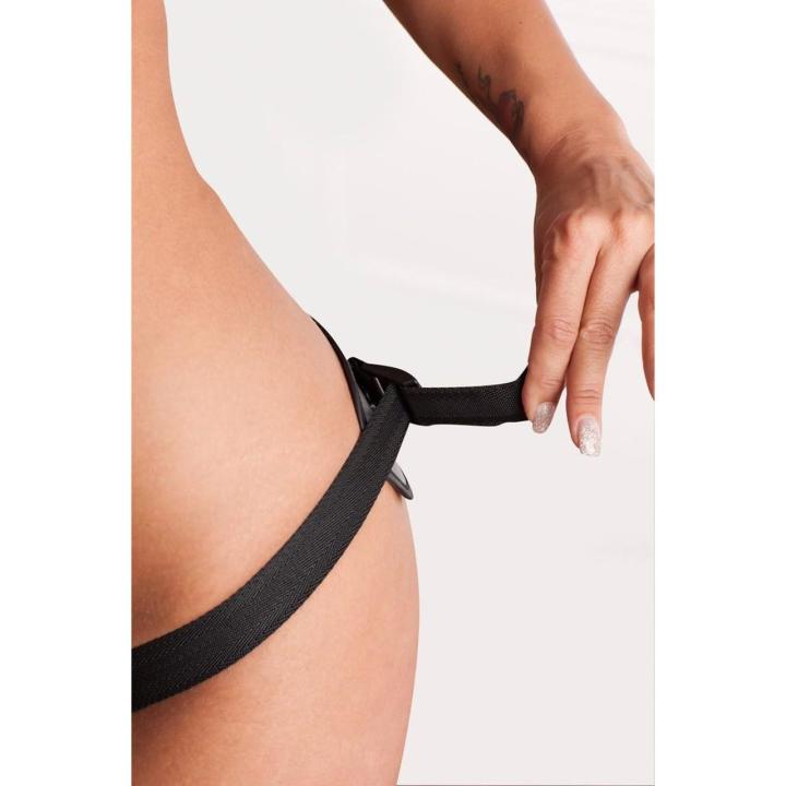 Pas strap-on PU z 3 obrączkami 4/5/6 cm | Regulacja do 155 cm