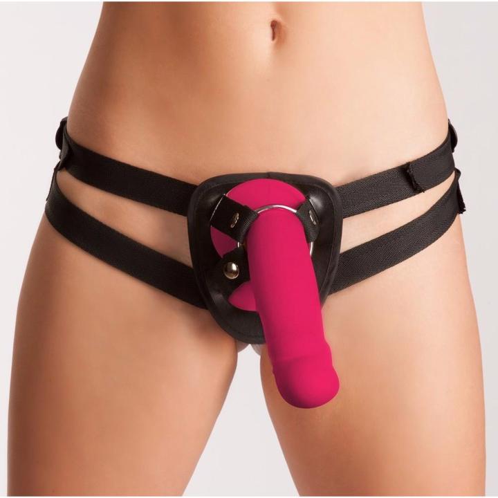 Pas strap-on PU z 3 obrączkami 4/5/6 cm | Regulacja do 155 cm