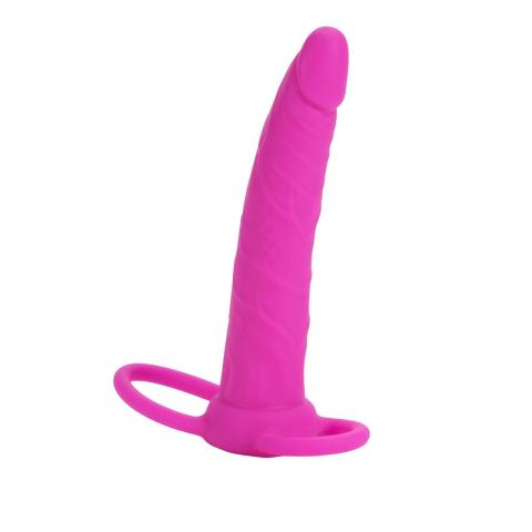 Strap-on bez uprzęży do podwójnej penetracji różowy