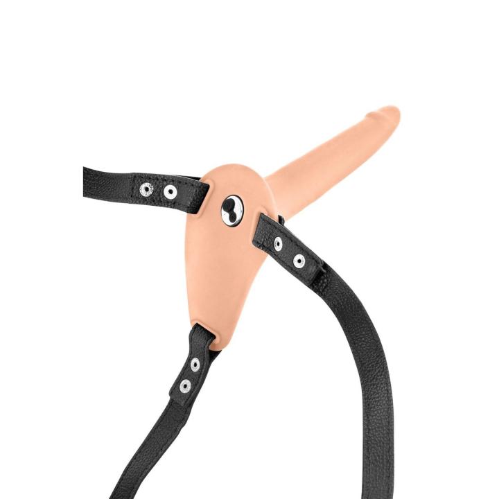 Wibrujący strap-on 15,5 cm z 10 trybami | Regulowany pas