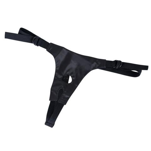 Strap-on bez wibracji z 3 dildo do peggingu | Regulowany pasek