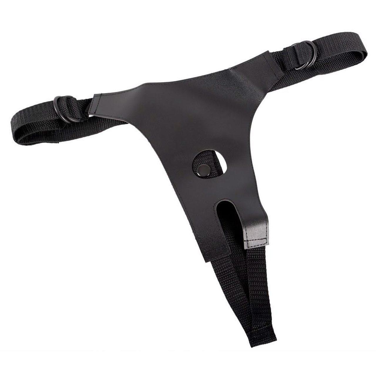 Stringi strap-on bez krocza + 3 dildo | Regulacja do 109 cm | Loris.pl