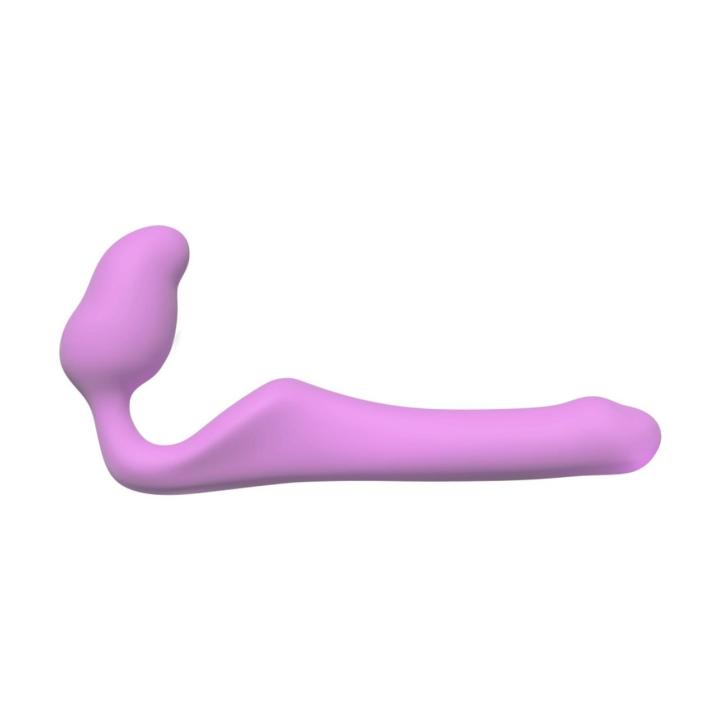 Strapless strap-on bez paska 18,4 cm – fioletowe dildo z miękkiego silikonu
