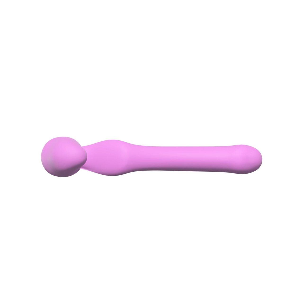 Strapless strap-on bez paska 18,4 cm – fioletowe dildo z miękkiego silikonu