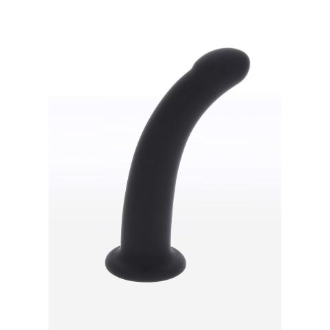 Czarny strap-on bez wibracji z realistycznym dildo M