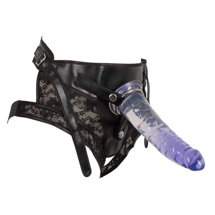 Zestaw strap-on z 2 dildo i regulowaną uprzężą