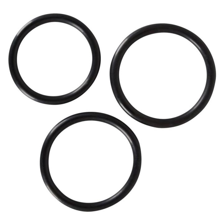 Uprząż strap-on z 3 pierścieniami 4–5 cm | Regulowana fioletowo-czarna