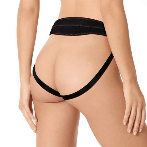Wibrujący strap-on 19 cm z regulowaną uprzężą
