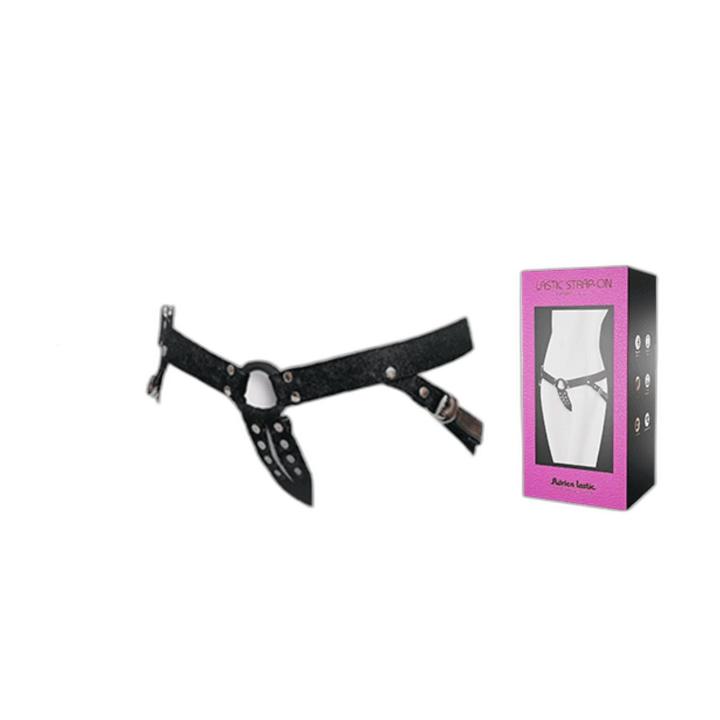 Uniwersalna uprząż do strap-on z silikonowym pierścieniem 4 cm