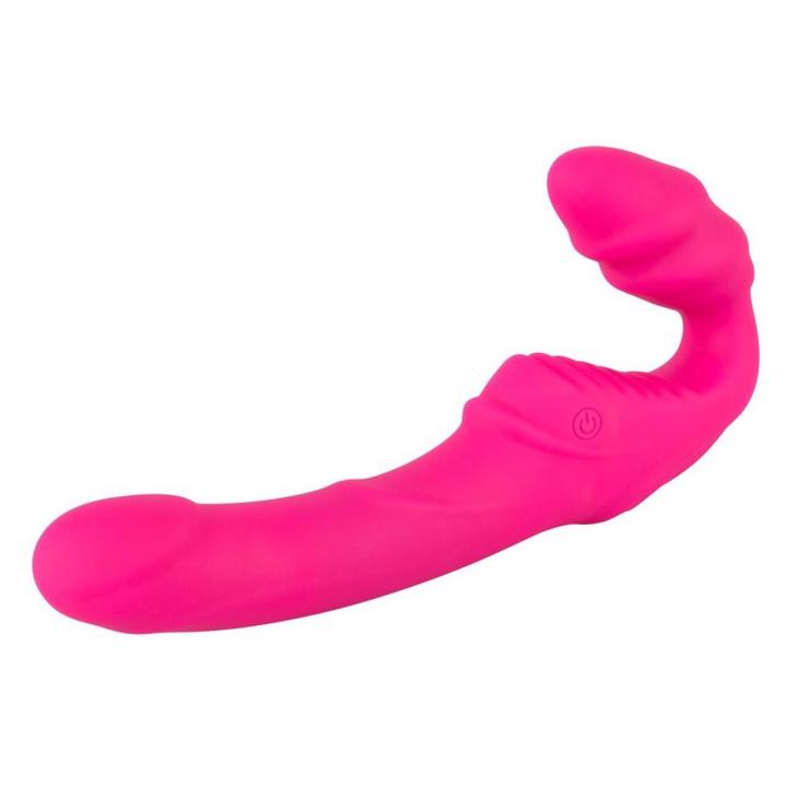 Bezszelkowy strap-on z wibracjami 9 trybów | Wodoodporny