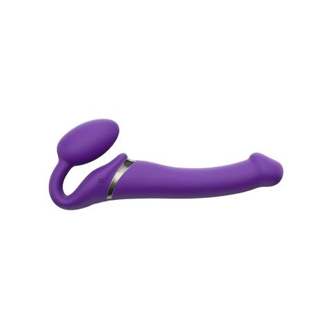 Wibrujące strap-on z pilotem IPX7 fioletowe