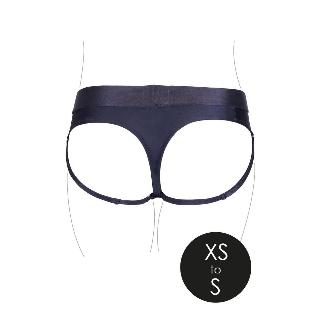 Wibrujące stringi strap-on XS/S z odpinanymi paskami i bullet 10 trybów | Loris.pl