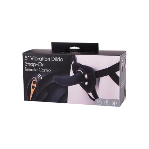 Strap-on z wibracją 12,7 cm na przyssawce i pilotem