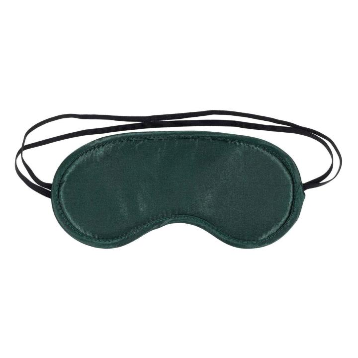 Satynowa opaska na oczy BDSM szmaragdowa | Zabawki sensoryczne Loris.pl