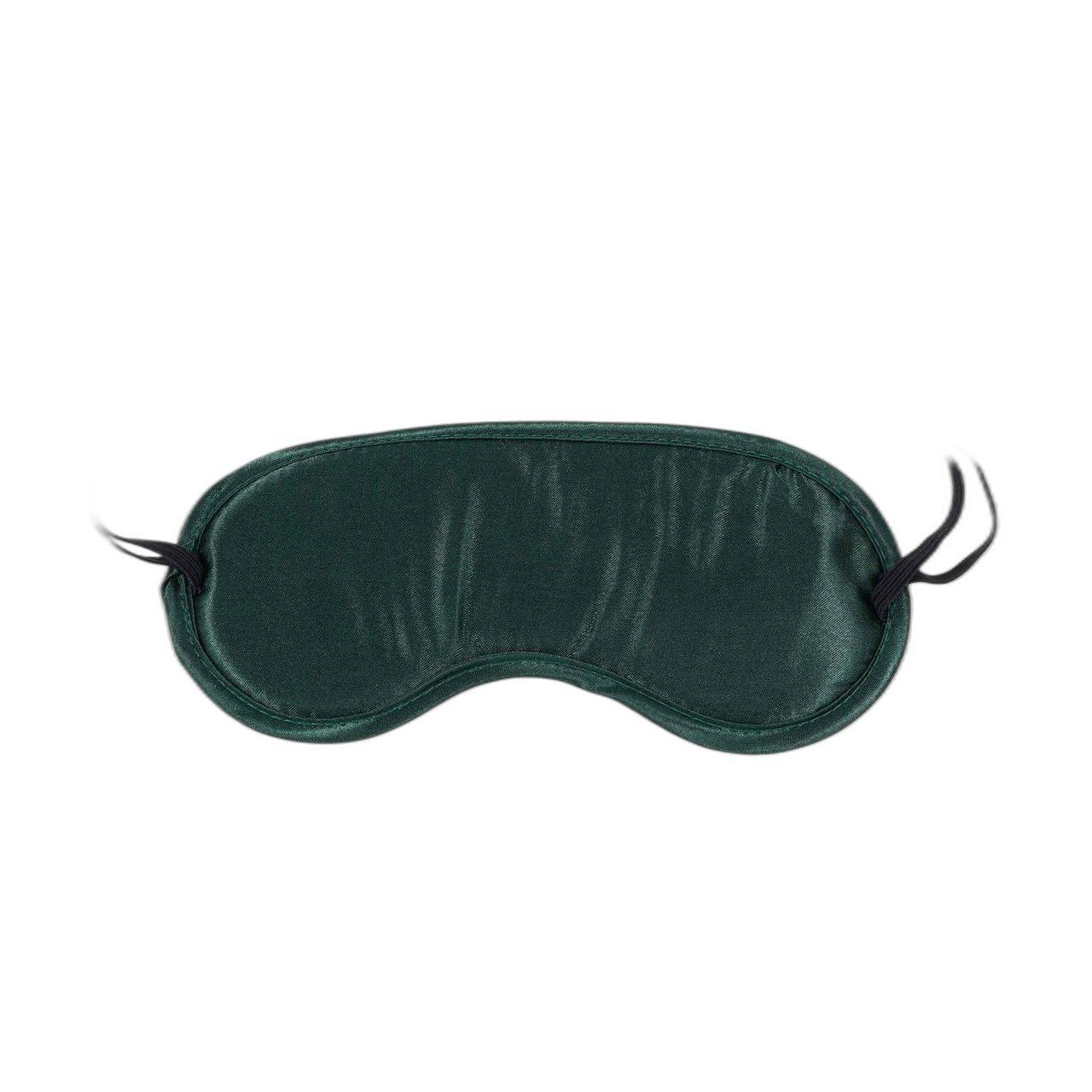 Satynowa opaska na oczy BDSM szmaragdowa | Zabawki sensoryczne Loris.pl