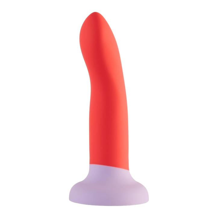 Dwukolorowe dildo silikonowe 20,5 cm – gładkie, IPX8 | Loris.pl