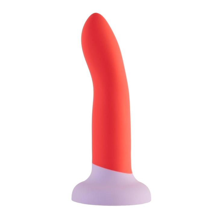 Dwukolorowe dildo silikonowe 20,5 cm – gładkie, IPX8