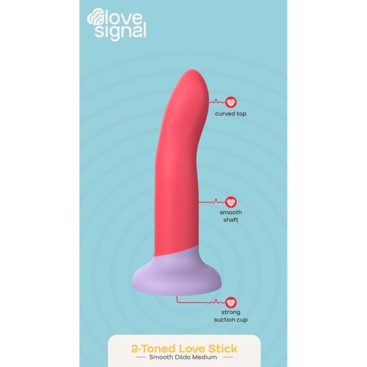 Dwukolorowe dildo silikonowe 20,5 cm – gładkie, IPX8 | Loris.pl