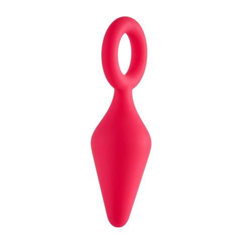 Smukły korek analny dla początkujących 9 cm, silikon, IPX8