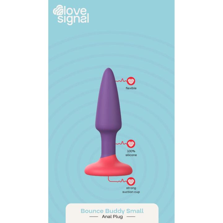 Kompaktowy korek analny 9 cm z silikonu – wodoodporny IPX8 | Loris.pl