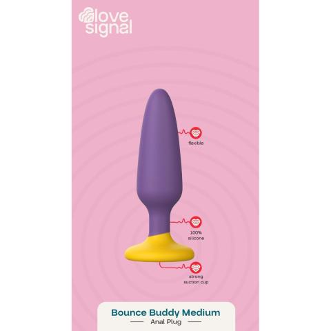 Średni plug analny silikonowy 11 cm IPX8