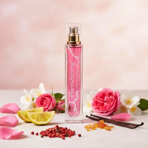 Damskie perfumy z feromonami – róża, jaśmin, wanilia
